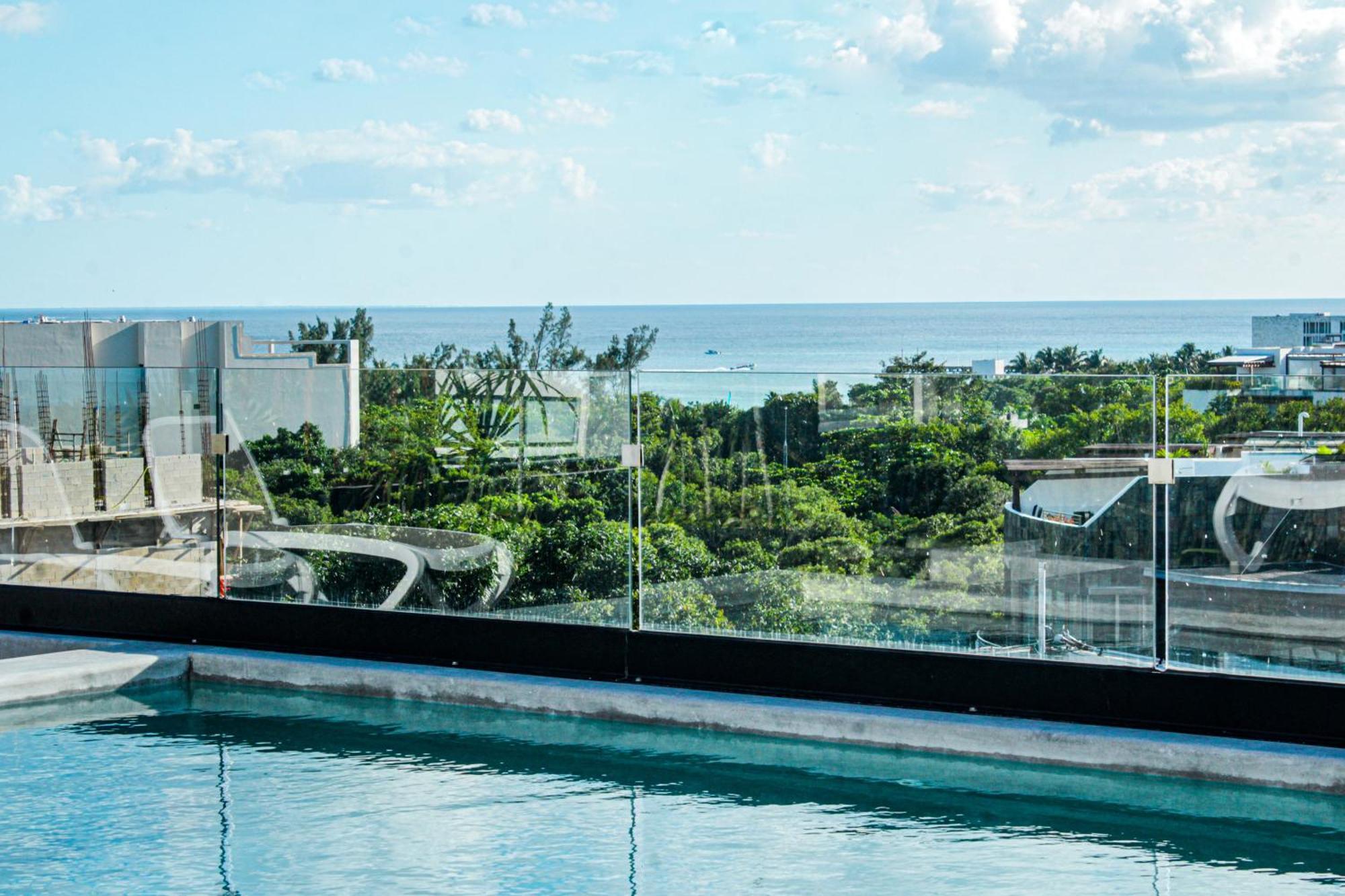 Big, Modern And Beautiful Beach Apartament 1Br Ocean View 普拉亚卡门 外观 照片
