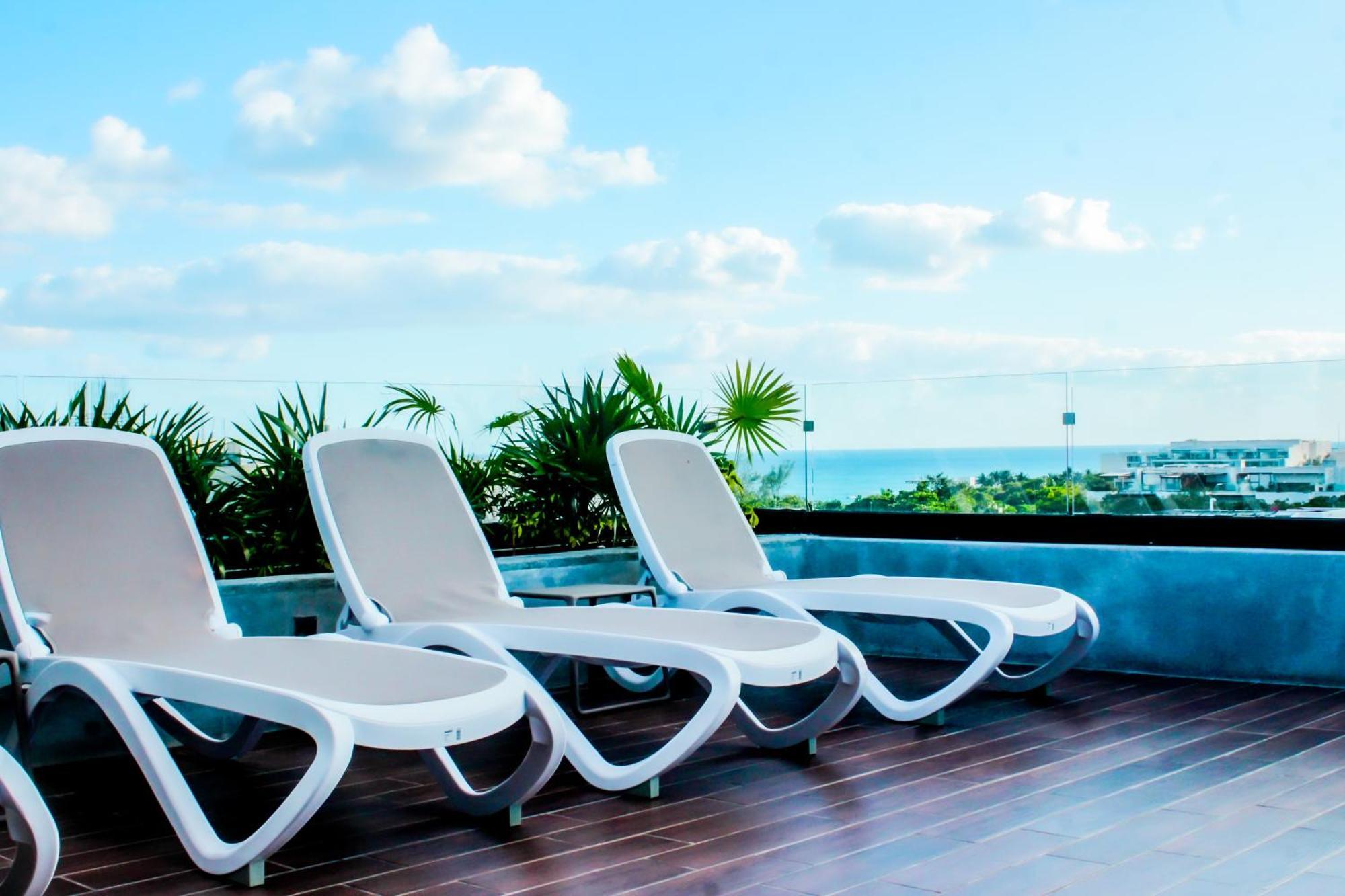 Big, Modern And Beautiful Beach Apartament 1Br Ocean View 普拉亚卡门 外观 照片