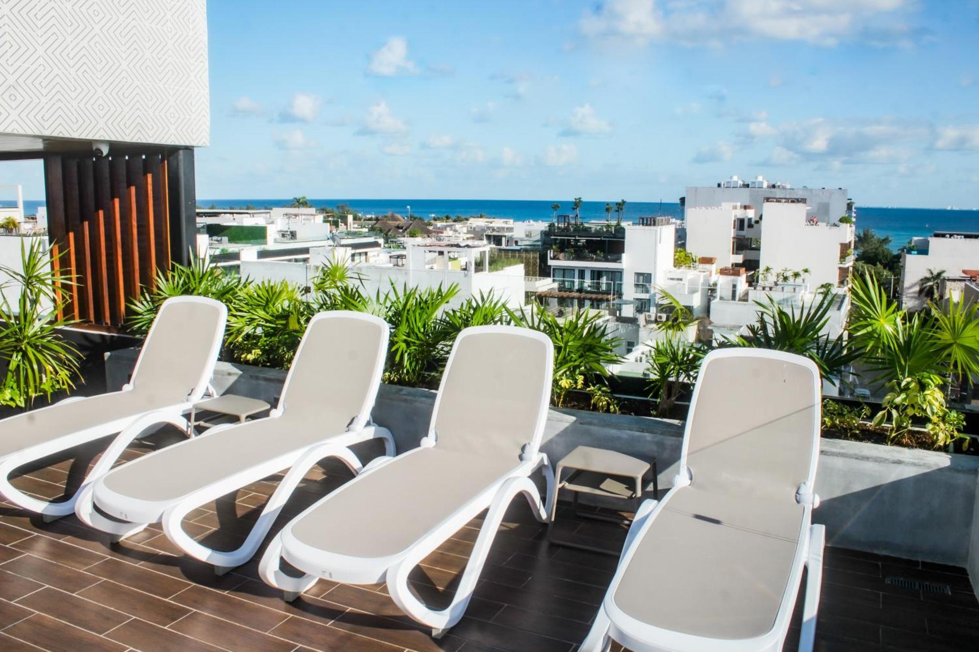Big, Modern And Beautiful Beach Apartament 1Br Ocean View 普拉亚卡门 外观 照片