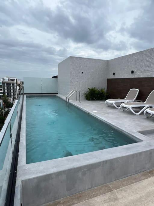 Big, Modern And Beautiful Beach Apartament 1Br Ocean View 普拉亚卡门 外观 照片