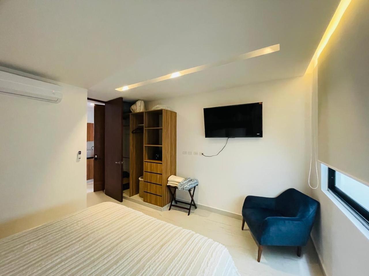 Big, Modern And Beautiful Beach Apartament 1Br Ocean View 普拉亚卡门 外观 照片
