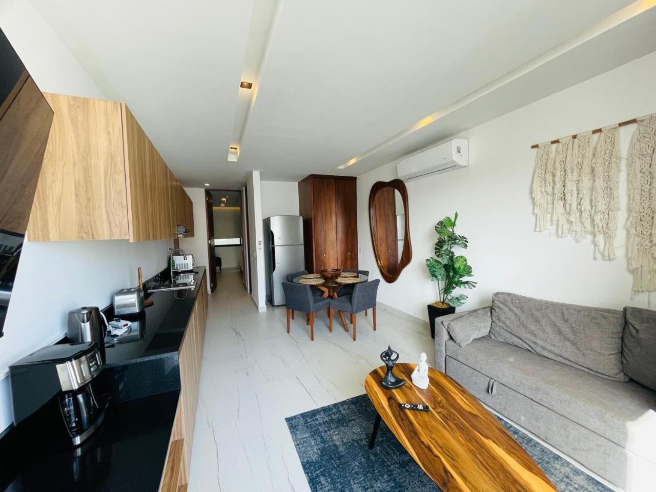 Big, Modern And Beautiful Beach Apartament 1Br Ocean View 普拉亚卡门 外观 照片