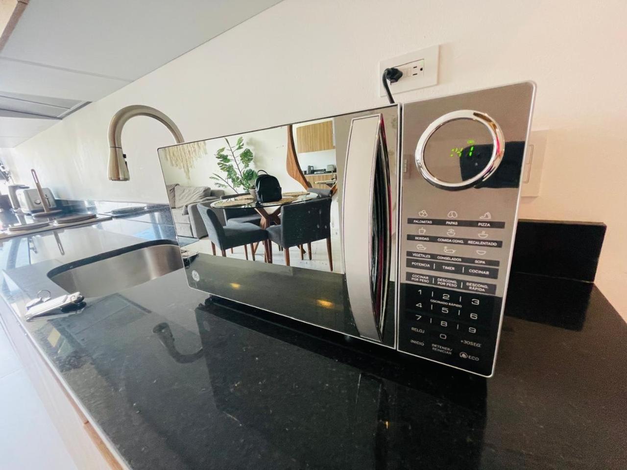 Big, Modern And Beautiful Beach Apartament 1Br Ocean View 普拉亚卡门 外观 照片