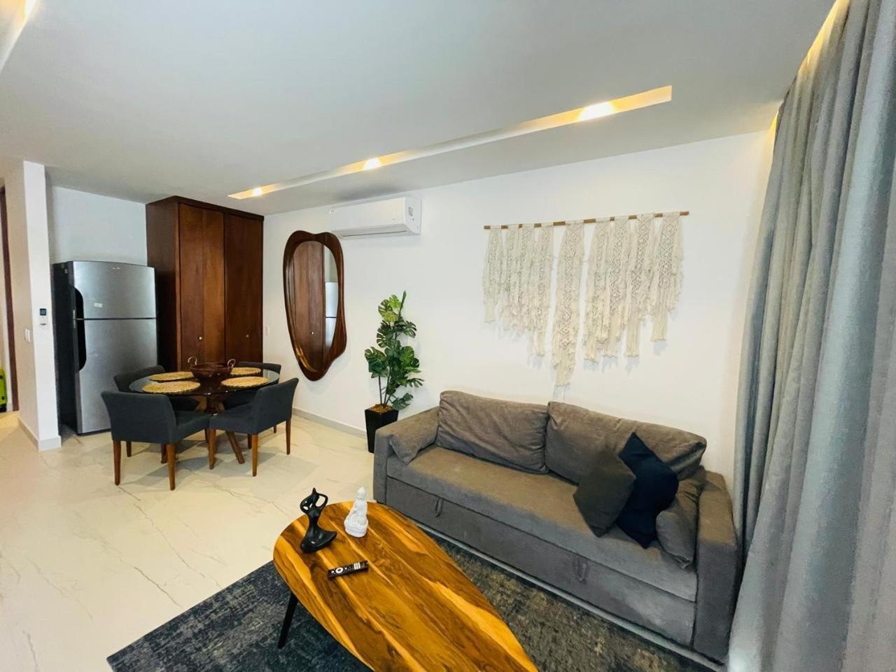 Big, Modern And Beautiful Beach Apartament 1Br Ocean View 普拉亚卡门 外观 照片